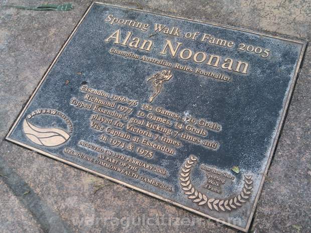 alan noonan wof plaque