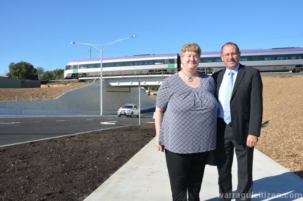 brown blackwood warragul rail precinct underpass opening 1 by william pj kulich for warragul baw baw citizen no permission for railpage to use