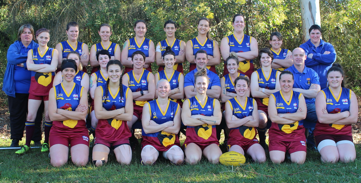 The 2016 Warragul Colts women's team. Image supplied by the team.
